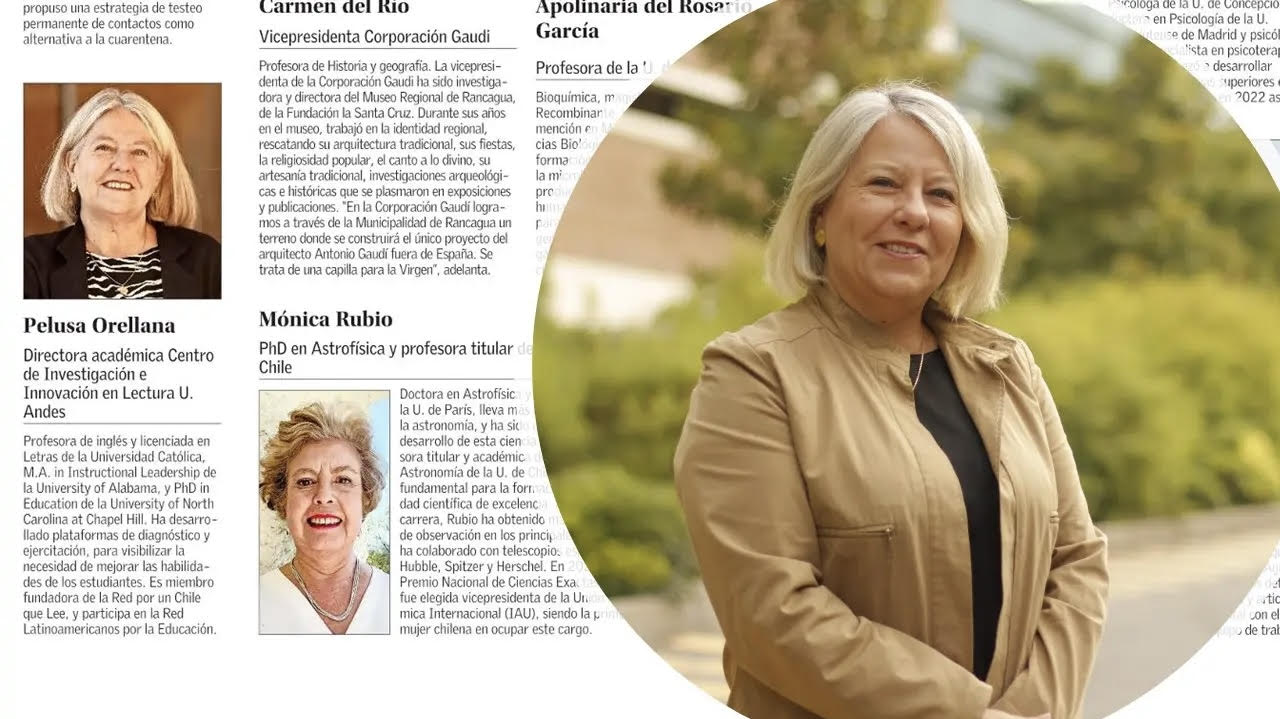 Pelusa Orellana is recognized as one of the 100 most influential women in Chile.